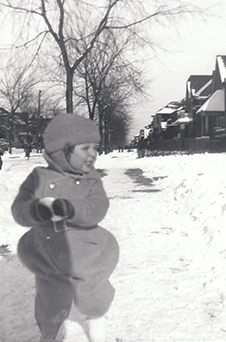 Gene as a kid in snow 